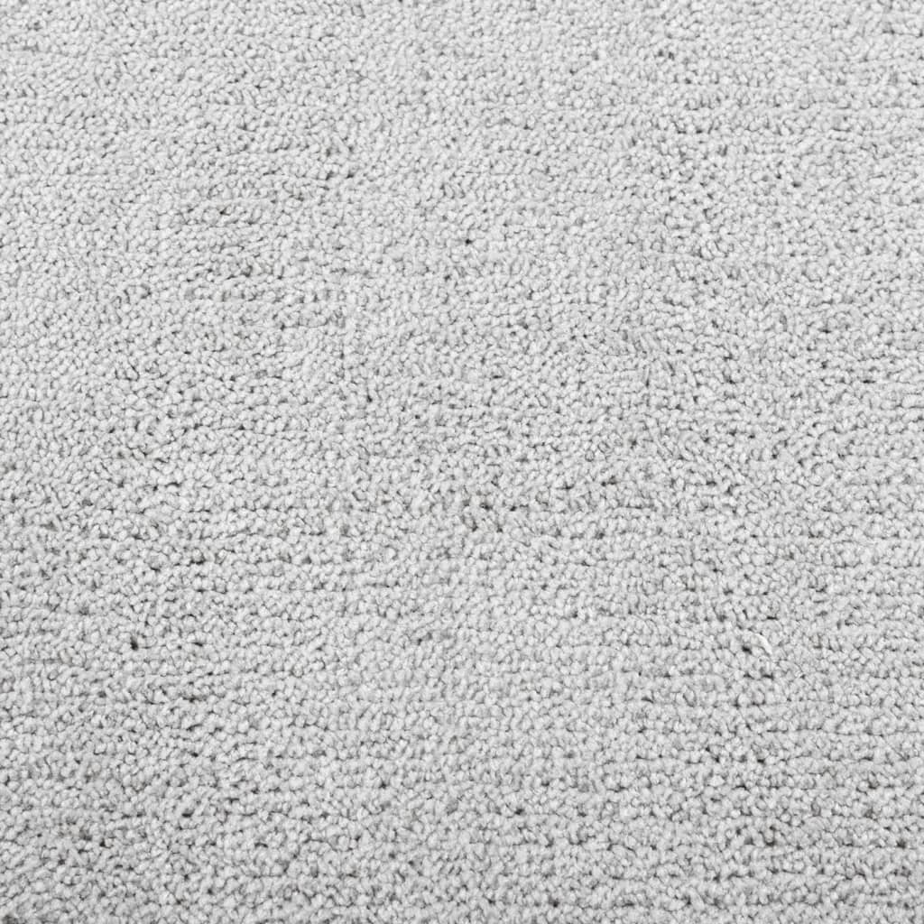 Rug OVIEDO Short Pile Grey Ø 80 cm