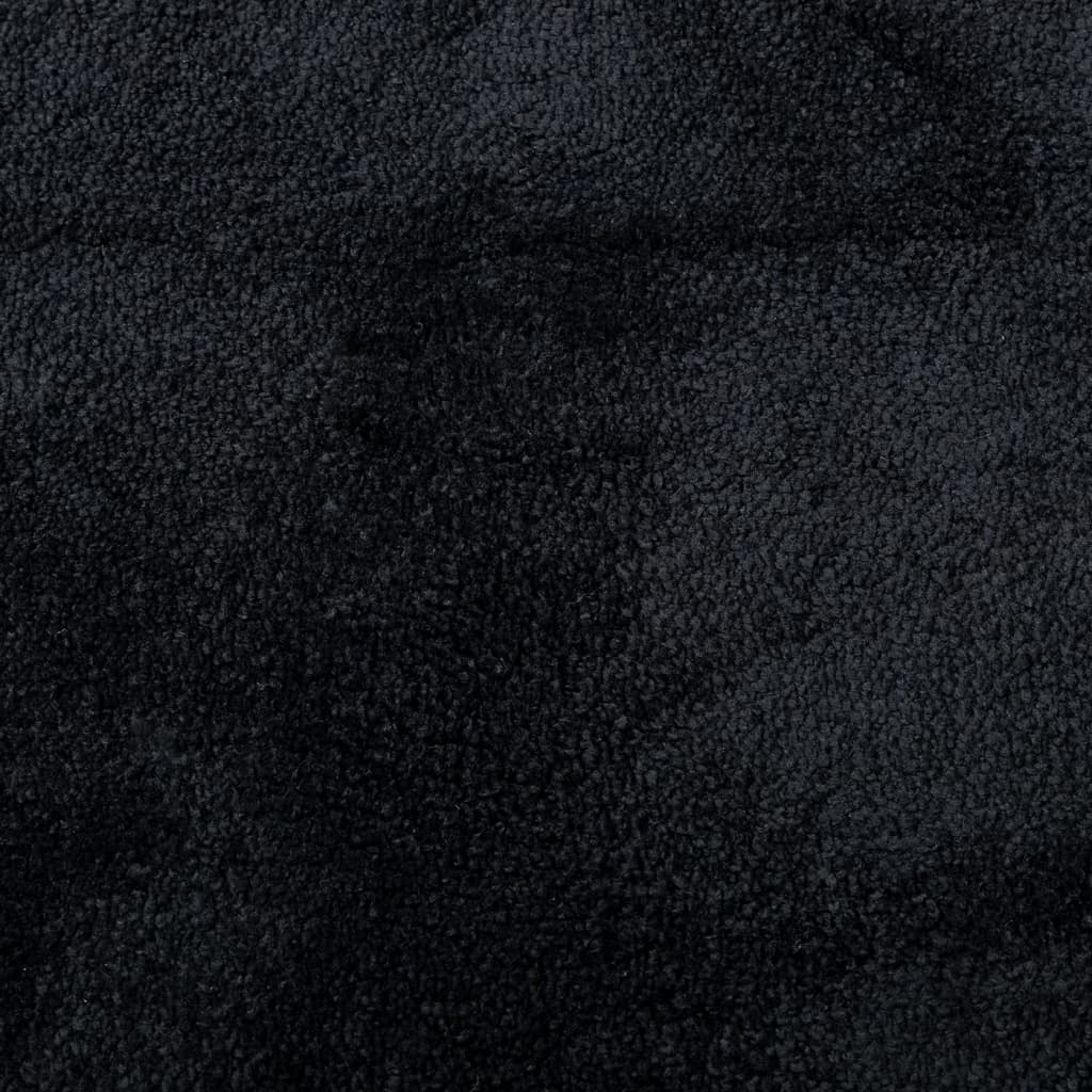 Rug OVIEDO Short Pile Black 200x280 cm