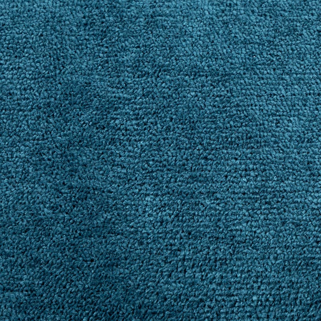 Rug OVIEDO Short Pile Turquoise 80x250 cm