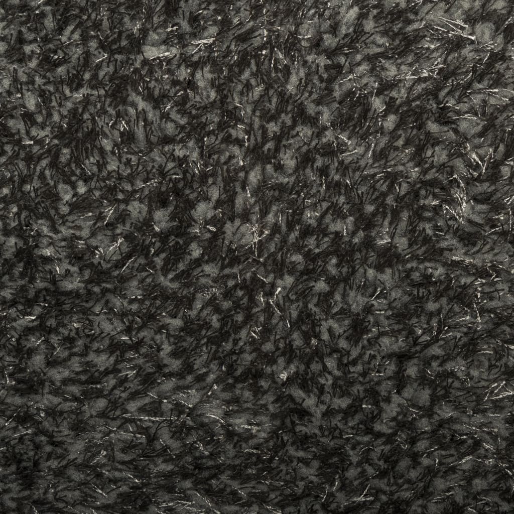 Rug ISTAN High Pile Shiny Look Anthracite 80x150 cm