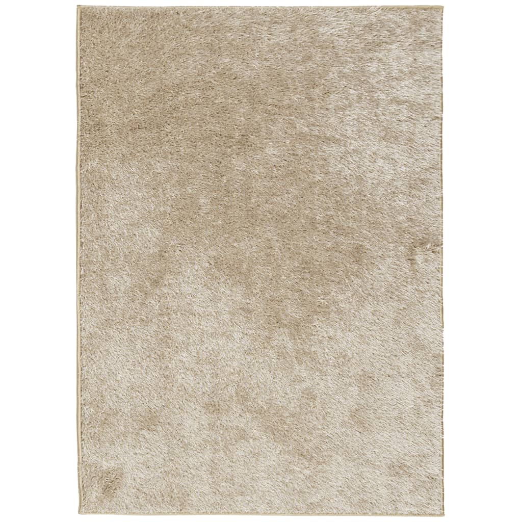 Rug ISTAN High Pile Shiny Look Beige 200x280 cm