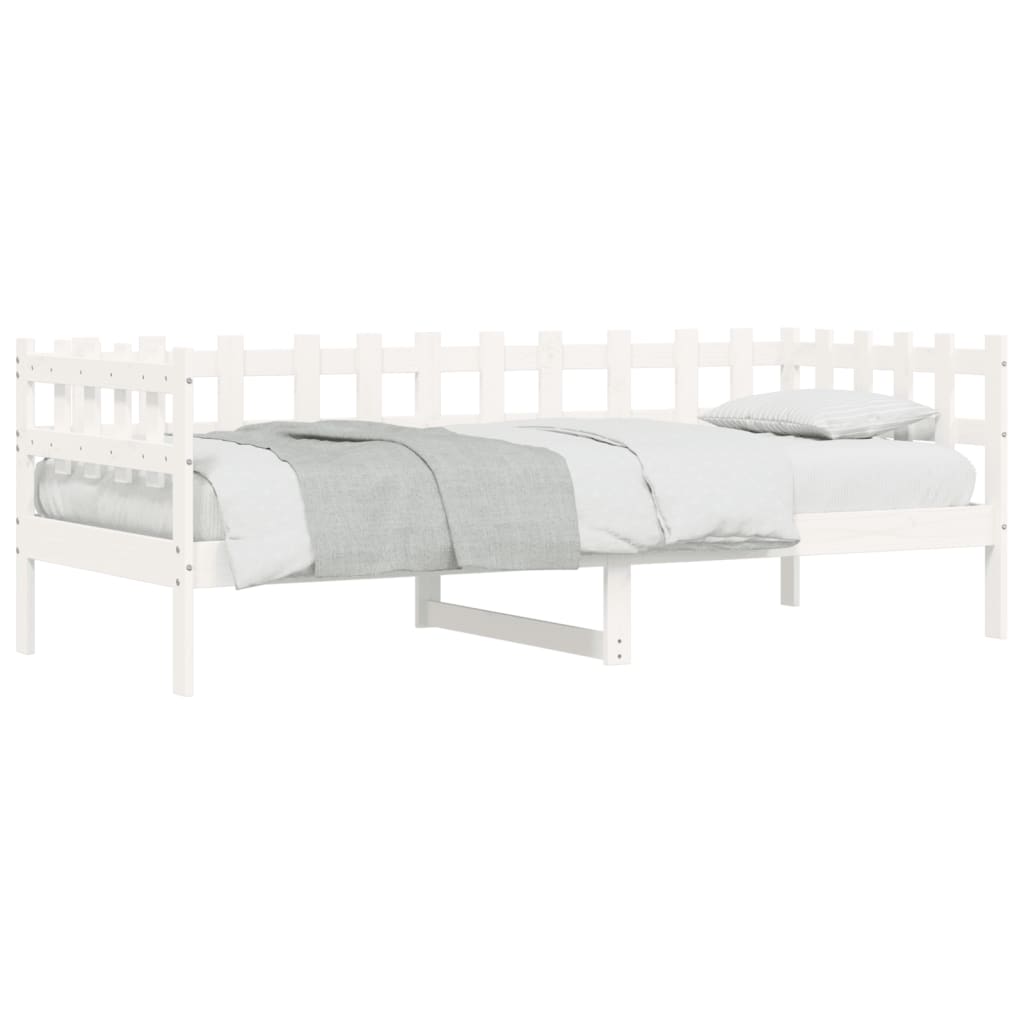 Day Bed without Mattress White 80x200 cm Solid Wood Pine