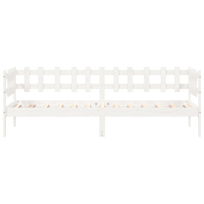 Day Bed without Mattress White 80x200 cm Solid Wood Pine