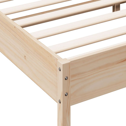 Bed Frame with Headboard 150x200 cm King Size Solid Wood Pine