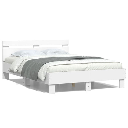 Bed Frame without Mattress White 120x200 cm