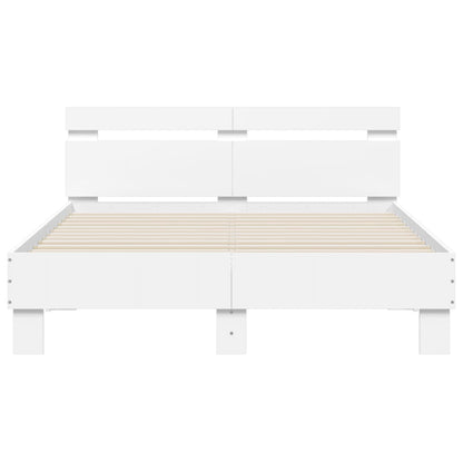 Bed Frame without Mattress White 120x200 cm