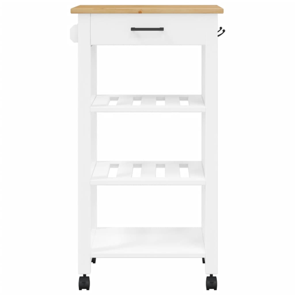 Kitchen Trolley MONZA 48x40x90 cm Solid Wood Pine