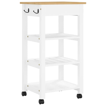 Kitchen Trolley MONZA 48x40x90 cm Solid Wood Pine