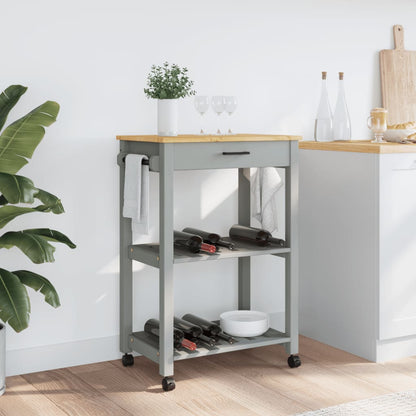 Kitchen Trolley MONZA 60x40x90 cm Solid Wood Pine