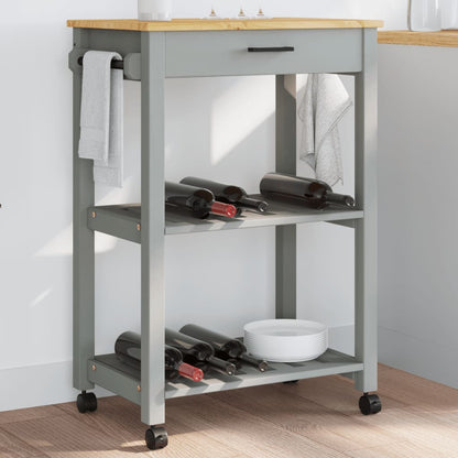 Kitchen Trolley MONZA 60x40x90 cm Solid Wood Pine