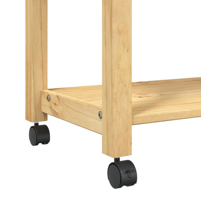 Kitchen Trolley MONZA 84x40x90 cm Solid Wood Pine