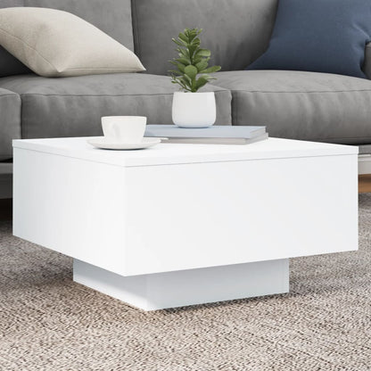 Coffee Table White 55x55x31 cm Engineered Wood