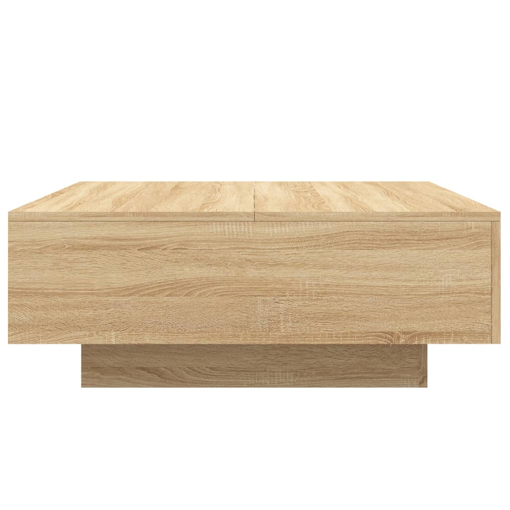 Coffee Table Sonoma Oak 80x80x31 cm Engineered Wood