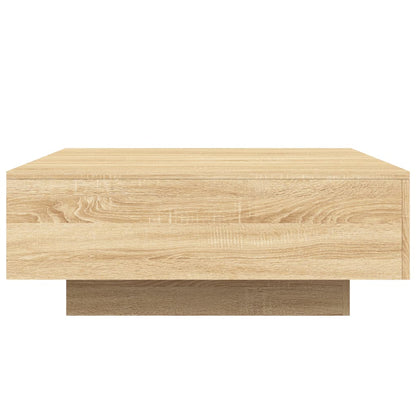 Coffee Table Sonoma Oak 80x80x31 cm Engineered Wood