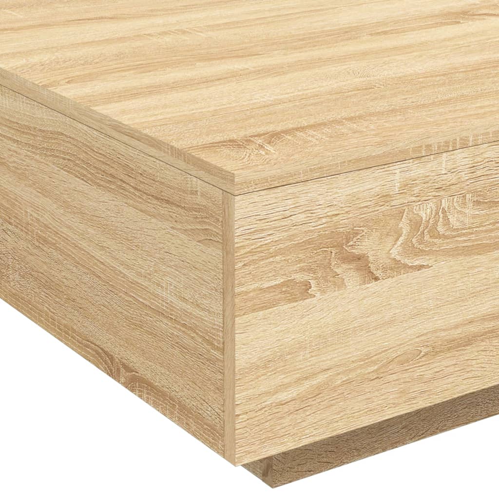 Coffee Table Sonoma Oak 80x80x31 cm Engineered Wood