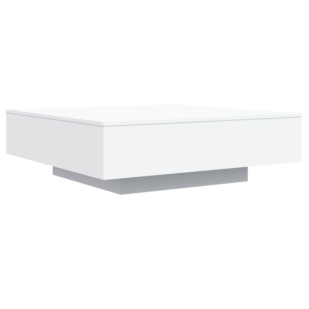 Coffee Table White 100x100x31 cm Engineered Wood