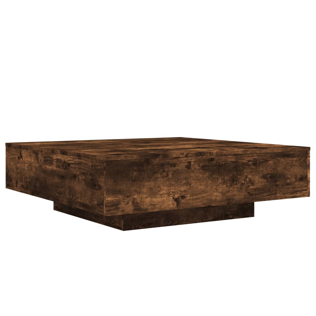 Coffee Table Smoked Oak 100x100x31 cm Engineered Wood