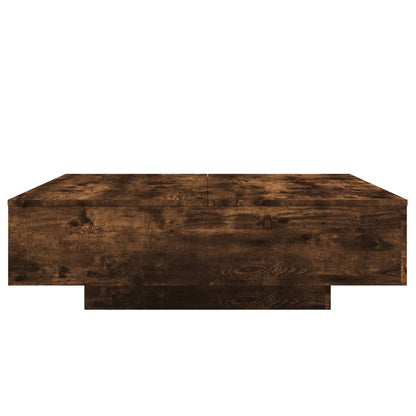 Coffee Table Smoked Oak 100x100x31 cm Engineered Wood