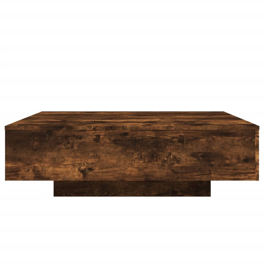 Coffee Table Smoked Oak 100x100x31 cm Engineered Wood