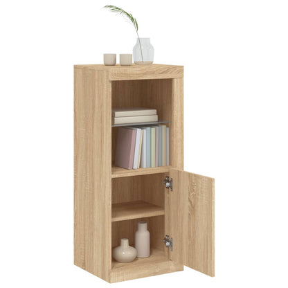 Sideboard with LED Lights Sonoma Oak 41x37x100 cm