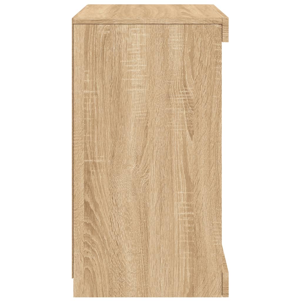 Sideboard with LED Lights Sonoma Oak 41x37x67 cm