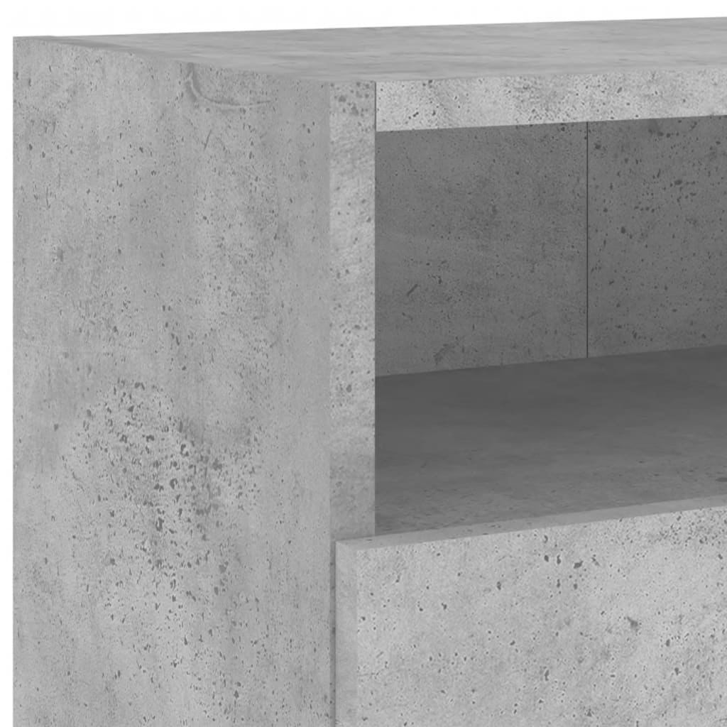 TV Wall Cabinet Concrete Grey 100x30x30 cm Engineered Wood