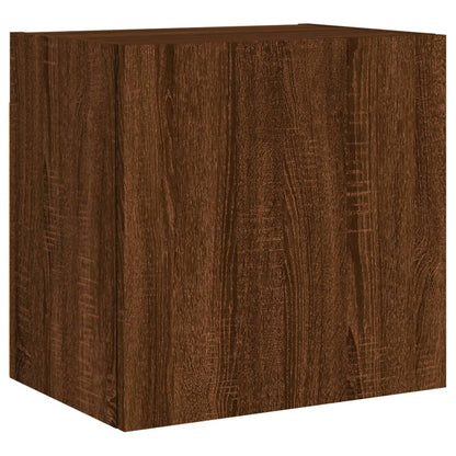 TV Wall Cabinets 2 pcs Brown Oak 40.5x30x40 cm Engineered Wood