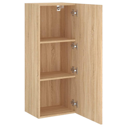 TV Wall Cabinet Sonoma Oak 40.5x30x102 cm Engineered Wood