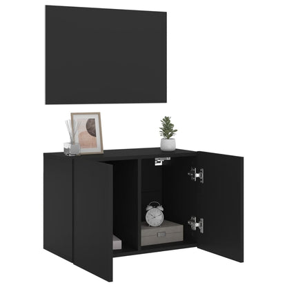 TV Cabinet Wall-mounted Black 60x30x41 cm