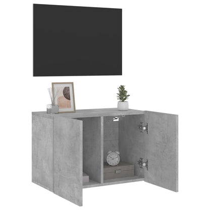 TV Cabinet Wall-mounted Concrete Grey 60x30x41 cm