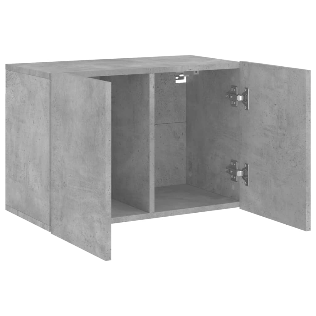 TV Cabinet Wall-mounted Concrete Grey 60x30x41 cm