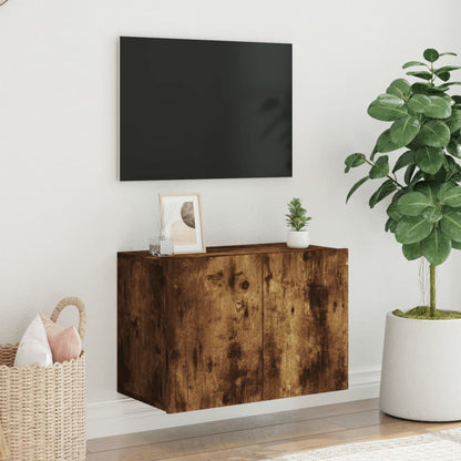 TV Cabinet Wall-mounted Smoked Oak 60x30x41 cm