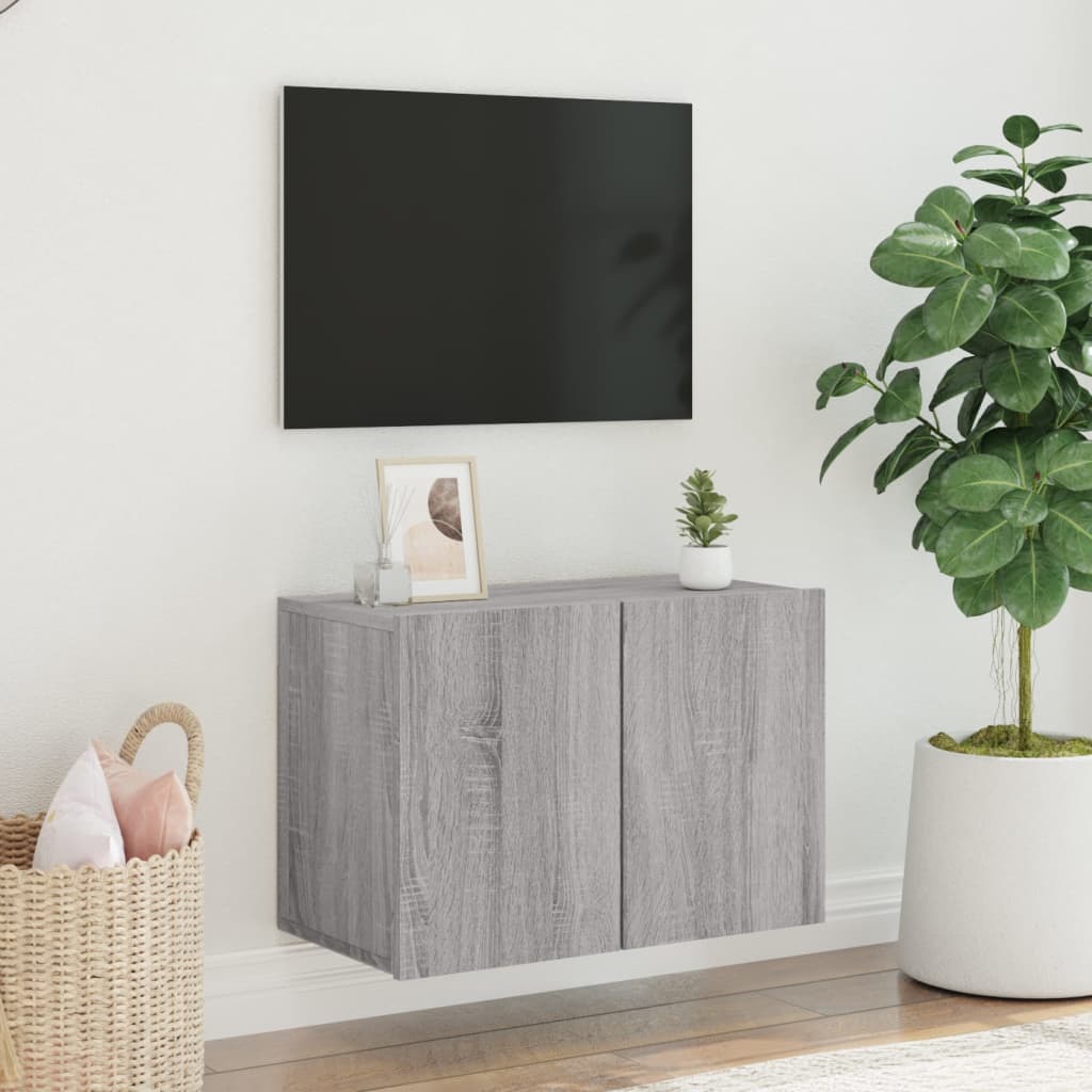 TV Cabinet Wall-mounted Grey Sonoma 60x30x41 cm