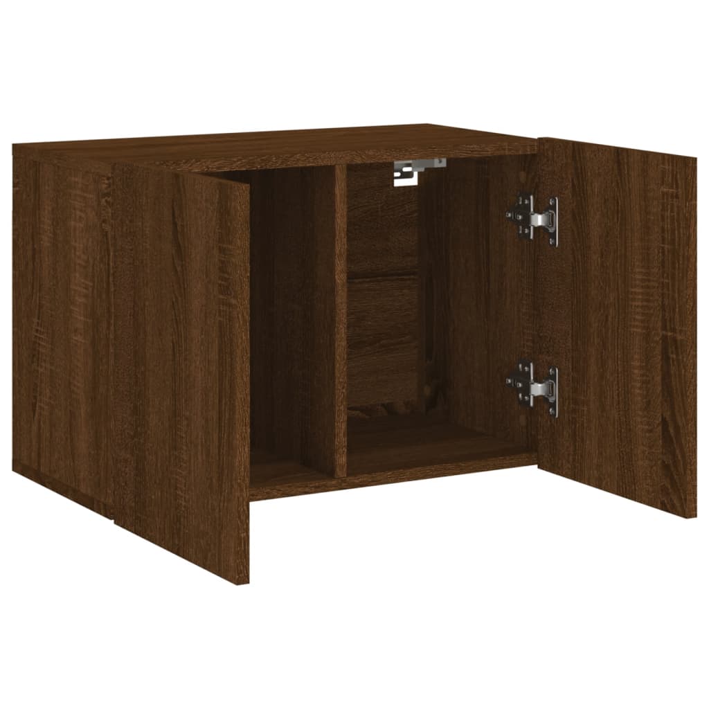 TV Cabinet Wall-mounted Brown Oak 60x30x41 cm