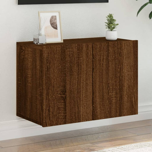 TV Cabinet Wall-mounted Brown Oak 60x30x41 cm