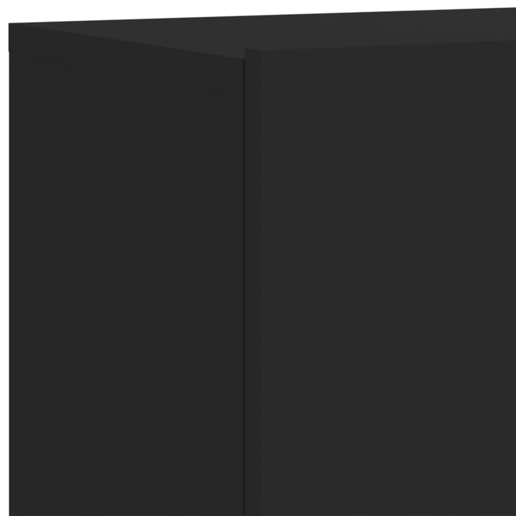 TV Cabinet Wall-mounted Black 80x30x41 cm