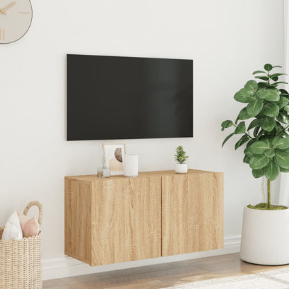 TV Cabinet Wall-mounted Sonoma Oak 80x30x41 cm