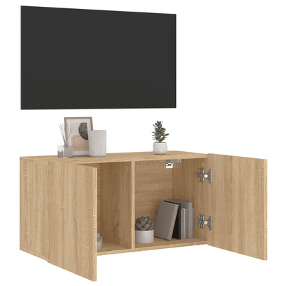 TV Cabinet Wall-mounted Sonoma Oak 80x30x41 cm