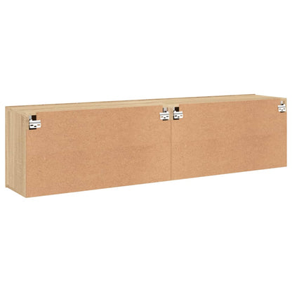 TV Cabinets Wall-mounted 2 pcs Sonoma Oak 80x30x41 cm