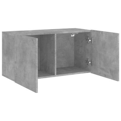 TV Cabinet Wall-mounted Concrete Grey 80x30x41 cm