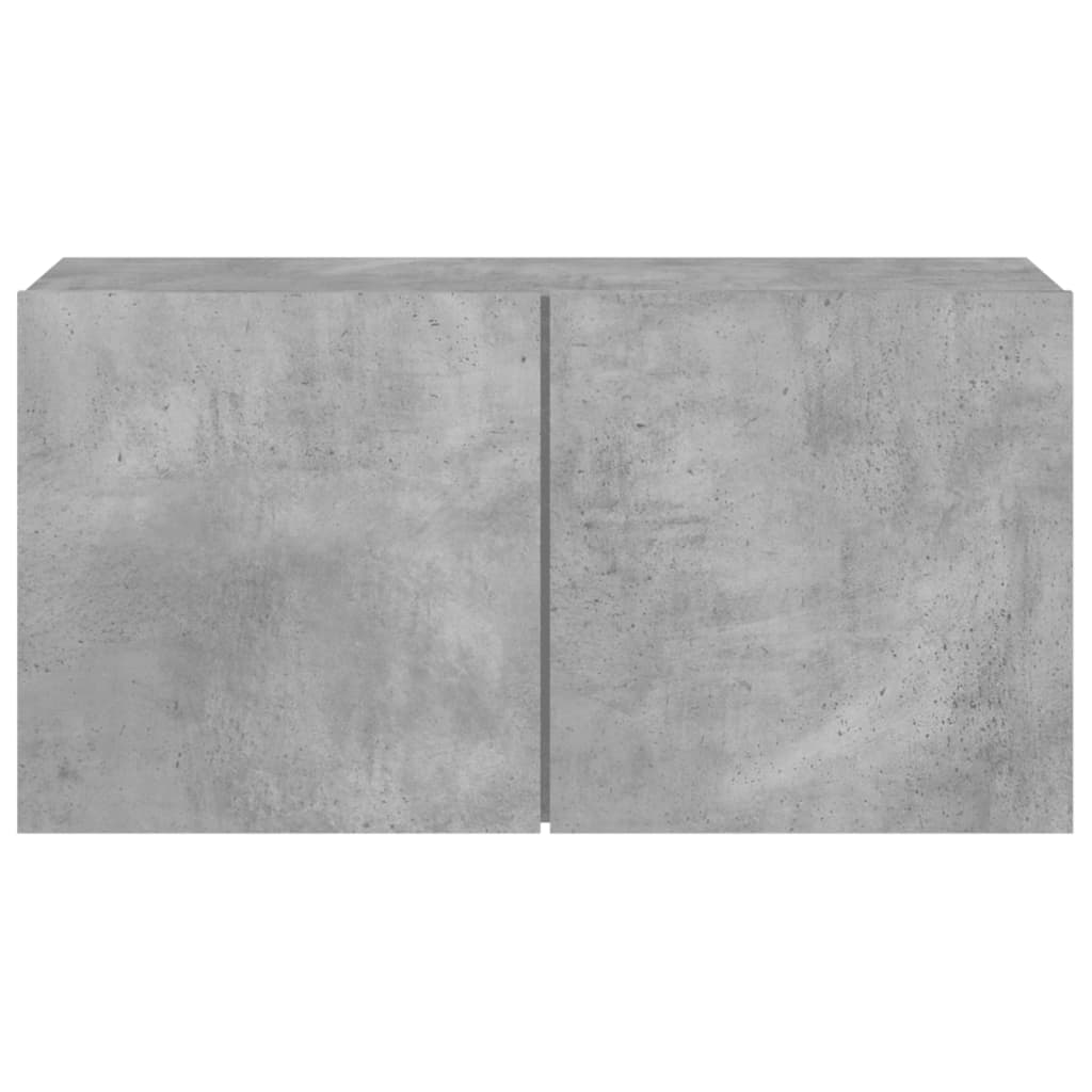 TV Cabinet Wall-mounted Concrete Grey 80x30x41 cm