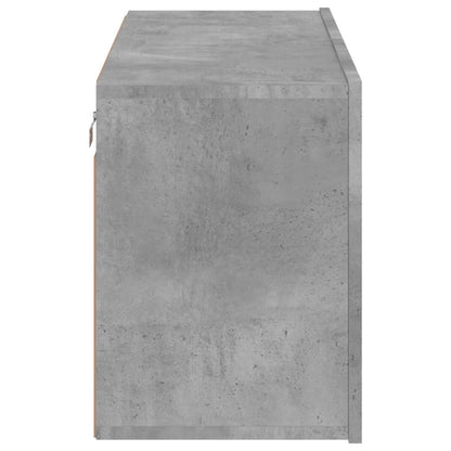 TV Cabinet Wall-mounted Concrete Grey 80x30x41 cm