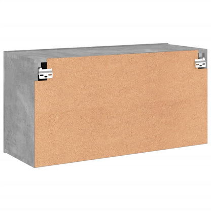 TV Cabinet Wall-mounted Concrete Grey 80x30x41 cm