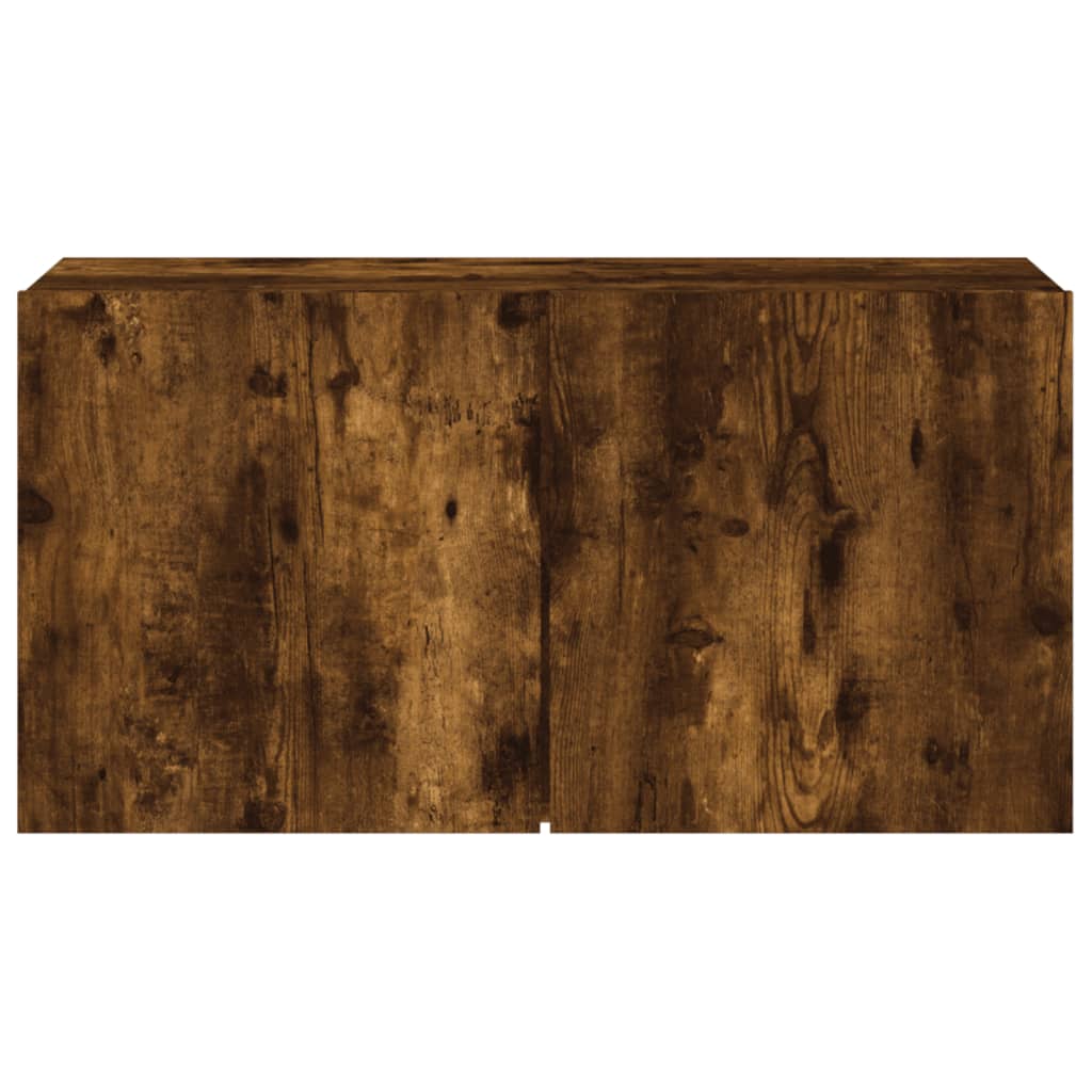 TV Cabinet Wall-mounted Smoked Oak 80x30x41 cm