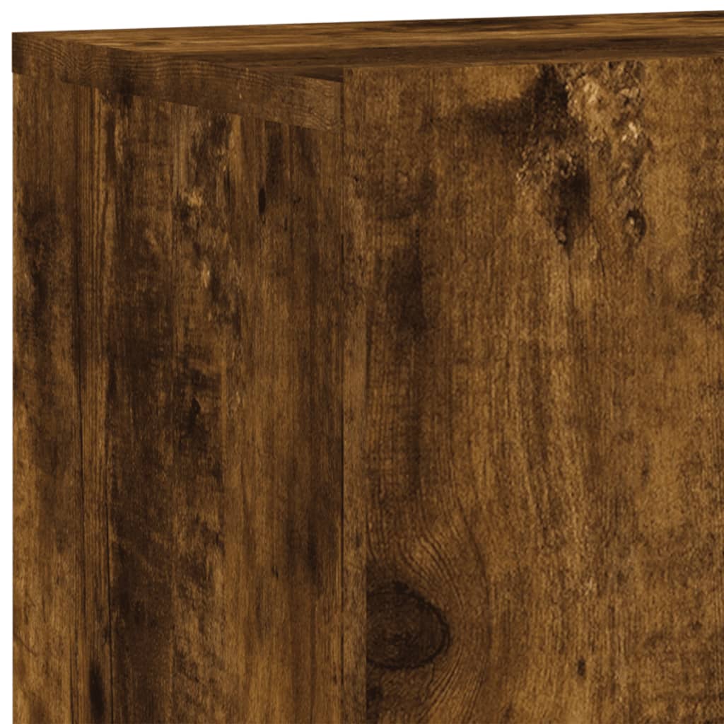 TV Cabinet Wall-mounted Smoked Oak 80x30x41 cm