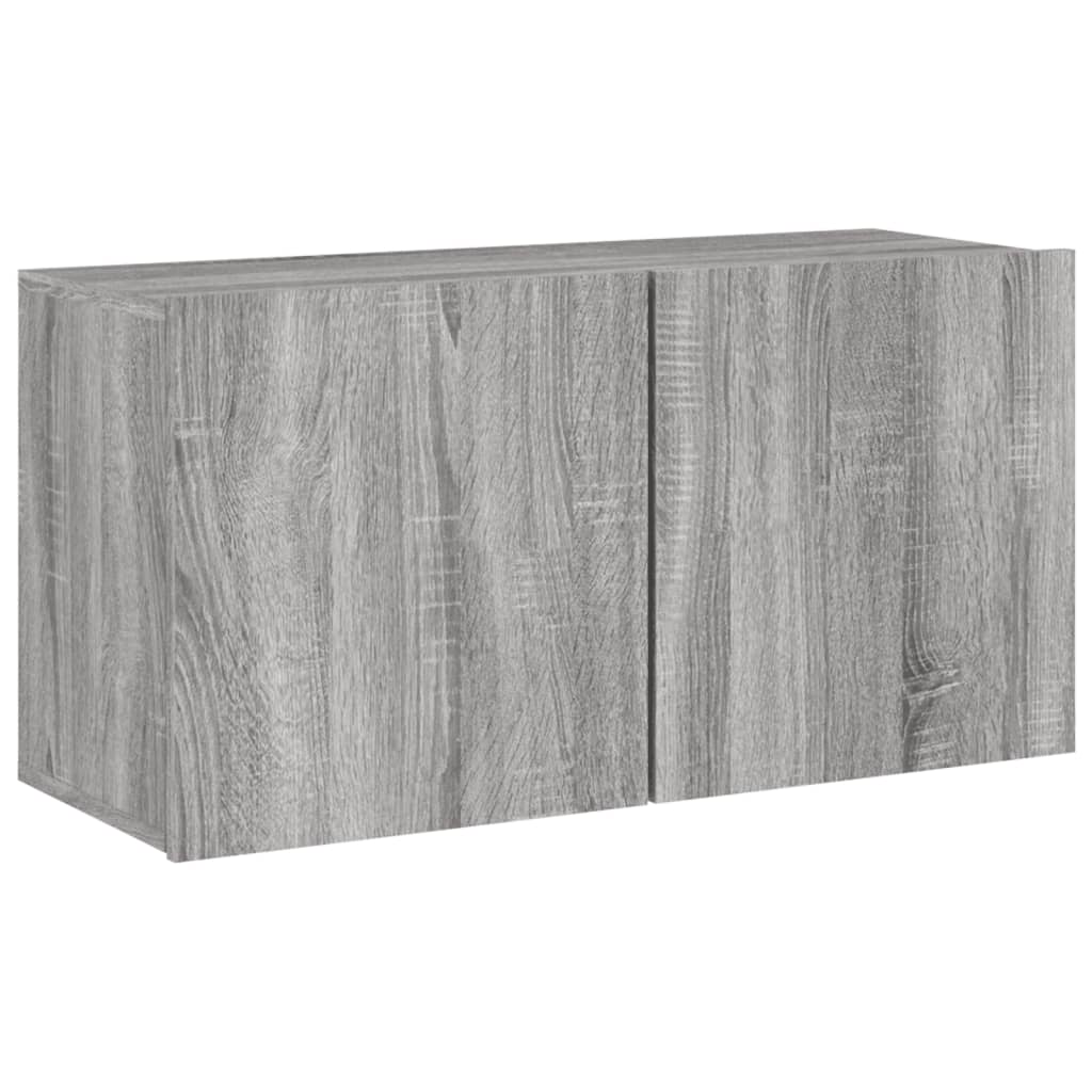 TV Cabinet Wall-mounted Grey Sonoma 80x30x41 cm