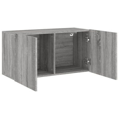 TV Cabinet Wall-mounted Grey Sonoma 80x30x41 cm