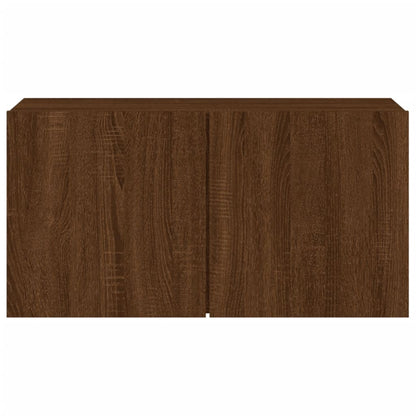 TV Cabinet Wall-mounted Brown Oak 80x30x41 cm