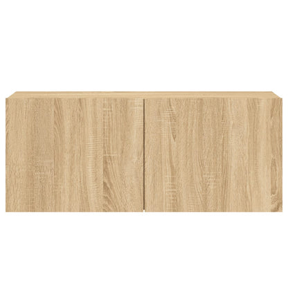 TV Cabinet Wall-mounted Sonoma Oak 100x30x41 cm