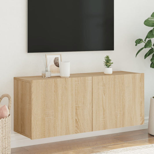 TV Cabinet Wall-mounted Sonoma Oak 100x30x41 cm